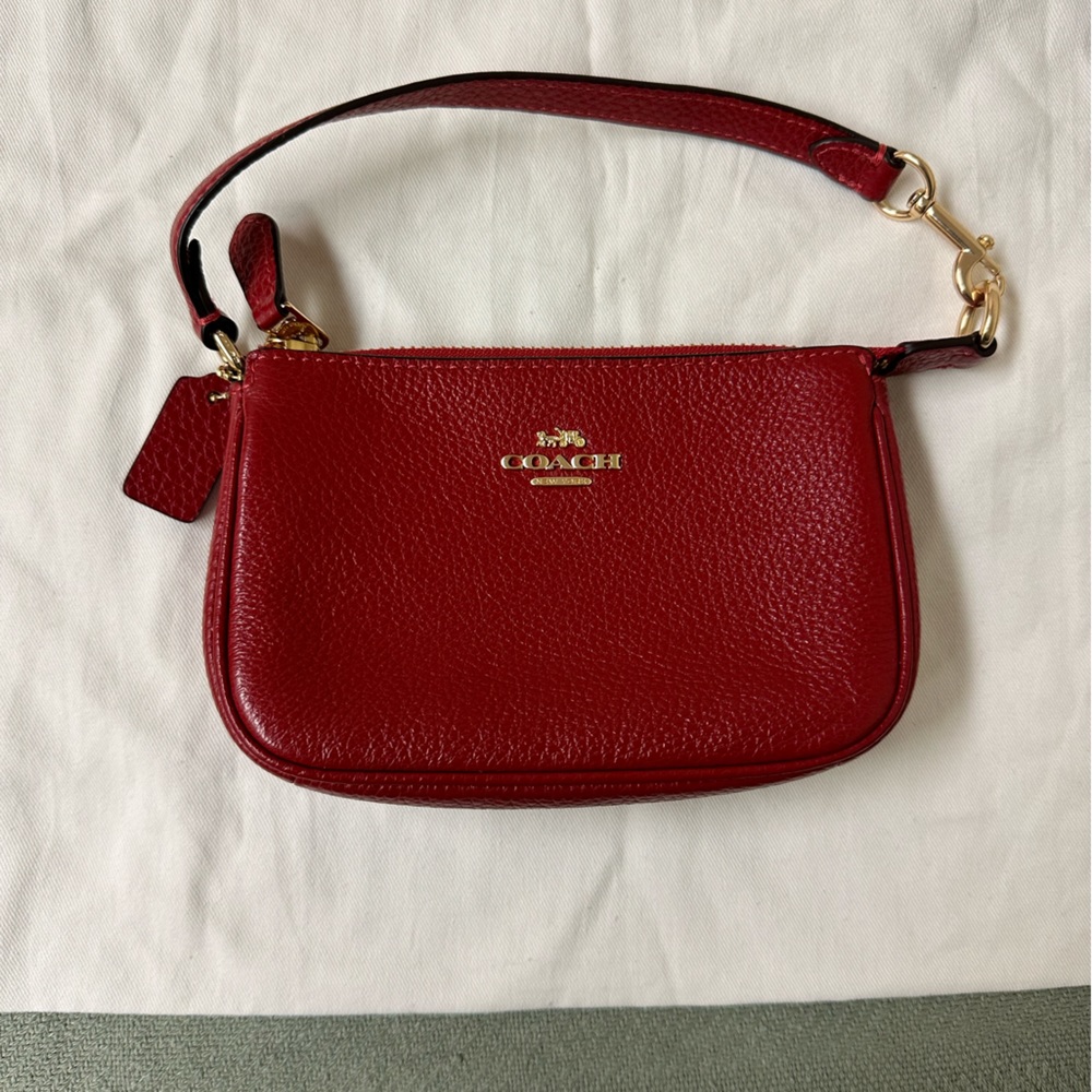 COPY - Coach Red Nolita 15 pebbled leather